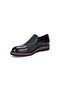 3614 Black Genuine Leather Eva Flat Sole Men's Daily Casual Classic Shoes - 3