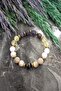 Aries Natural Stone Bracelet: Tourmaline Sunstone Amethyst Citrine Pink Quartz Hematite