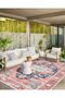 Leyla Collection Flower Detailed Antique Look Woven Base Modern Decorative Carpet Leyla02 - 4