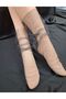 Parla Sparkling Tulle Bridal Socks Evening Dress Socks Black-Silver - 5