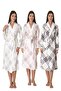 Effortt Blue Plaid Dressing Gown - 2