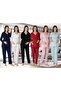 Women's Pregnant Maternity Top and Bottom Pajamas Set Navy Blue - 2