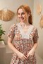 25181 Women's V-Neck Lace Detailed Short Sleeve Dress - 5