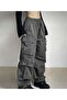 Y2k Extreme Loose Fit Cargo Pocket Waist Leg Elastic Bggy Pants - 5