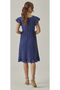 MUSLIN RIFFLE MIDI DRESS WITH VALVE - 5