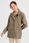 Women's Hooded Short Trench Coat Green - 5