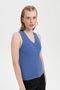 Women's V-Neck Seamless Vest Indigo - 5