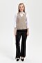 Women's V-Neck Seamless Vest Mink - 2
