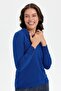 Women's Polo Collar Embroidered Blouse K.Saks - 3