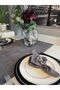 Pearl Velvet Textured Long Runner Smoked Gray (Napkins Not Included) - 3