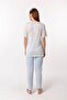 Effortt Maternity Maternity Pajama Set with Blue Dressing Gown - 6