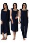 Effortt Maternity Pajamas Nightgown Set with Dressing Gowns 2305 - 2