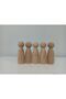 Wooden Raw Peg Doll from Beech 5-Piece Female Figure Pegdoll