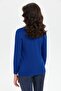 Women's Polo Collar Embroidered Blouse K.Saks - 8