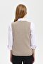 Women's V-Neck Seamless Vest Mink - 3