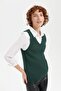 Women's V-Neck Seamless Sweater Green