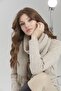 Women's Embroidered Wool Scarf V.beige - 3