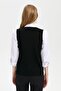 Women's V-Neck Seamless Vest Black - 3