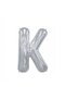 Letter K Foil Silver Balloon Small 35 Cm