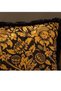 Luxury Velvet 43X43 cm Cushion Cover Decorative Soft Living Room Avant-Garde Fringed Yellow Black - 3