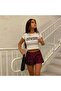 Sevunera Cowgirl Printed White Color Crop - 2