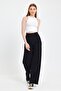Corsage Belted Trousers - Lycra Crepe Fabric Daily Comfortable Fit - 2