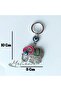 Big Elephant with Evil Eye Beads - Keychain Door and Car Gift Ornament Bag Accessory - 2