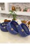 3-Piece Basket Multi-Purpose Organizer Embroidered Wicker Jute Basket Set - 2