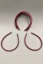 Burgundy Color Satin Crown - 2