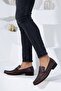 Leather Glase Leather Trock Brown Men's Classic Shoes