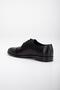 Genuine Natural Leather Studded Black Men's Classic Shoes - 5