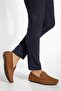 حذاء لوفر كاجوال للرجال من الجلد الطبيعي طراز Nubuck Rok College Model Tan - 2