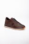 Genuine Leather Printed Leather Buckle Brown Men's Daily Casual Shoes - 5