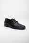 Genuine Leather Stitched M Model Tied Black Men's Classic Shoes - 4