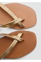 Leather banded sandals - 4