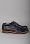Select 2650 genuine leather men's shoes navy blue - 5