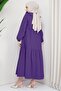 Baby Collar Hijab Dress Purple - 3