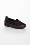 Genuine Leather Stretch Claret Red Large Size Women's Shoes Daily - 3