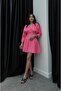 Fuchsia Darts Zipper Dress - 2