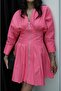 Fuchsia Darts Zipper Dress - 4