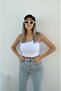 Basic Crop with White Rope Strap - 4