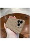 Apple iPhone 15 Pro Compatible Case Zebana Soft Wrink Silicone Case Light Brown - 3