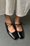 Women's Ballerinas BLACK Patent Leather - 4