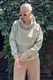 Çağla Yeşili Hooded Fleece-Lined Oversized Pocket Sweatshirt Mg2206 - 4
