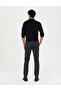 Black Slim Fit Canvas Trousers 50278440-Vr046 - 4