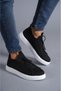 Kb-112 Black Knitwear Lace-up Casual Men's Shoes