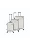 Lodge Travel Suitcase Set 3 pc White