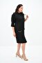 Women's Large Size Polo Collar Dress 5214-24 - 3