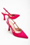 Open Back Satin Special Design Stiletto - 2