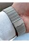 Led digital geometric pattern woven strap men's wristwatch - 5